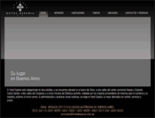 Tablet Screenshot of hotelesperia.com.ar